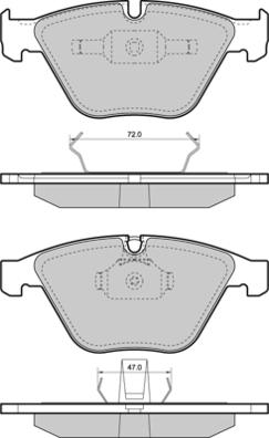 E.T.F. 12-1454 - Гальмівні колодки, дискові гальма autozip.com.ua