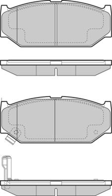 E.T.F. 12-1455 - Гальмівні колодки, дискові гальма autozip.com.ua