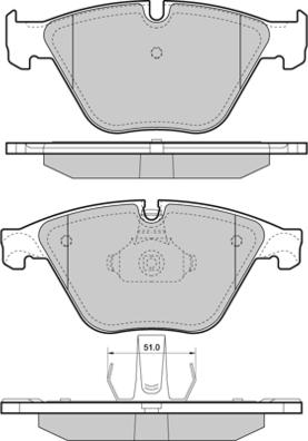 E.T.F. 12-1452 - Гальмівні колодки, дискові гальма autozip.com.ua