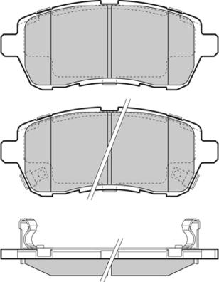 E.T.F. 12-1466 - Гальмівні колодки, дискові гальма autozip.com.ua