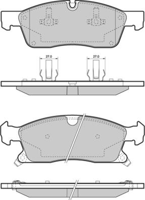 E.T.F. 12-1460 - Гальмівні колодки, дискові гальма autozip.com.ua