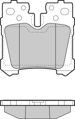 E.T.F. 12-1463 - Гальмівні колодки, дискові гальма autozip.com.ua