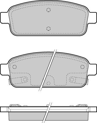 E.T.F. 12-1406 - Гальмівні колодки, дискові гальма autozip.com.ua