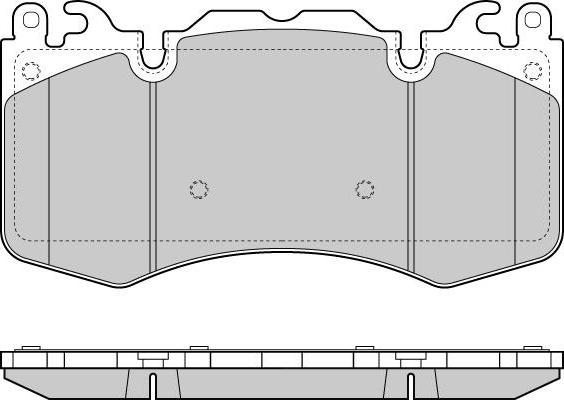 Land Rover LR156926 - Гальмівні колодки, дискові гальма autozip.com.ua