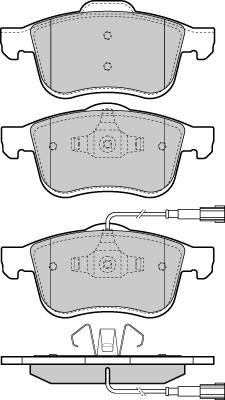 E.T.F. 12-1413 - Гальмівні колодки, дискові гальма autozip.com.ua