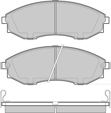 E.T.F. 12-1480 - Гальмівні колодки, дискові гальма autozip.com.ua