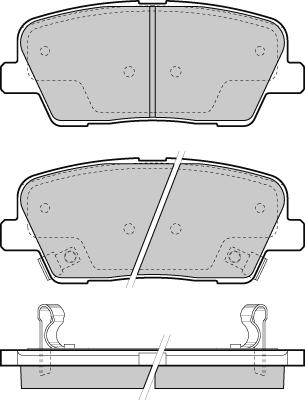 MDR MRP-2K11 - Гальмівні колодки, дискові гальма autozip.com.ua