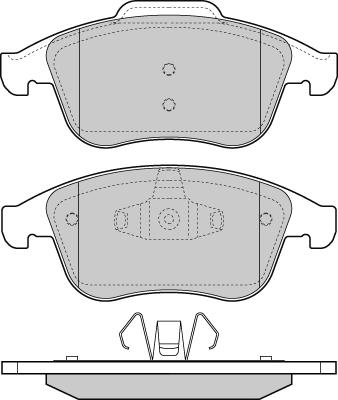 E.T.F. 12-1430 - Гальмівні колодки, дискові гальма autozip.com.ua