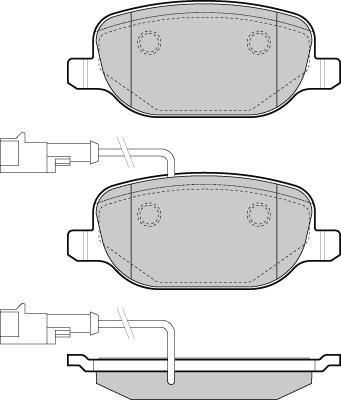 Triscan 0 986 494 466 - Гальмівні колодки, дискові гальма autozip.com.ua