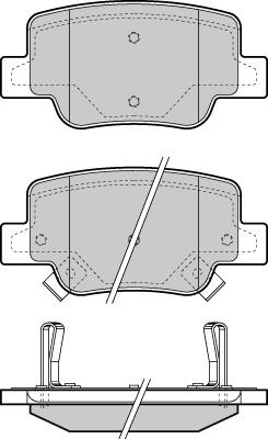 E.T.F. 12-1424 - Гальмівні колодки, дискові гальма autozip.com.ua