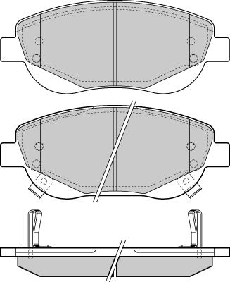 BENDIX 572634 - Гальмівні колодки, дискові гальма autozip.com.ua