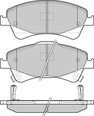 E.T.F. 12-1422 - Гальмівні колодки, дискові гальма autozip.com.ua