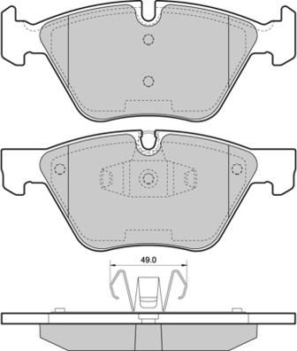 E.T.F. 12-1479 - Гальмівні колодки, дискові гальма autozip.com.ua