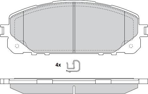 E.T.F. 12-1594 - Гальмівні колодки, дискові гальма autozip.com.ua