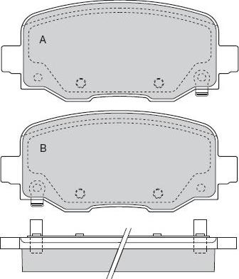 E.T.F. 12-1590 - Гальмівні колодки, дискові гальма autozip.com.ua