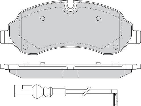 FORD USA 2 600 764 - Гальмівні колодки, дискові гальма autozip.com.ua