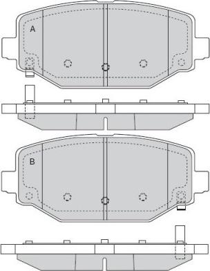 E.T.F. 12-1544 - Гальмівні колодки, дискові гальма autozip.com.ua