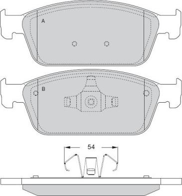 E.T.F. 12-1546 - Гальмівні колодки, дискові гальма autozip.com.ua