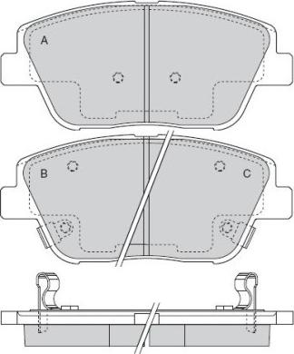 R Brake RB2136-071 - Гальмівні колодки, дискові гальма autozip.com.ua