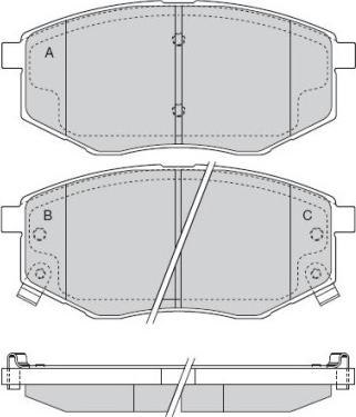 Nipparts 23577 - Гальмівні колодки, дискові гальма autozip.com.ua