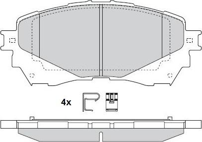 GMC 2572501 - Гальмівні колодки, дискові гальма autozip.com.ua