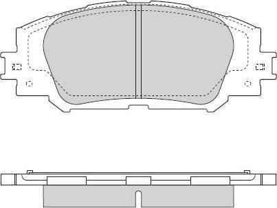 E.T.F. 12-1564 - Гальмівні колодки, дискові гальма autozip.com.ua