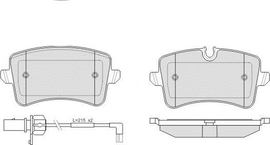 E.T.F. 12-1502 - Гальмівні колодки, дискові гальма autozip.com.ua