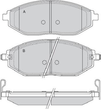 E.T.F. 12-1514 - Гальмівні колодки, дискові гальма autozip.com.ua