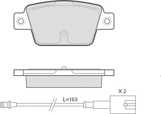 E.T.F. 12-1511 - Гальмівні колодки, дискові гальма autozip.com.ua