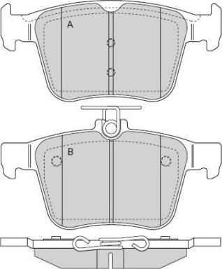 E.T.F. 12-1517 - Гальмівні колодки, дискові гальма autozip.com.ua