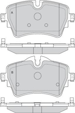 E.T.F. 12-1583 - Гальмівні колодки, дискові гальма autozip.com.ua