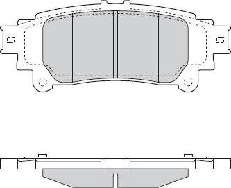 E.T.F. 12-1534 - Гальмівні колодки, дискові гальма autozip.com.ua