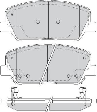 R Brake RB2102-207 - Гальмівні колодки, дискові гальма autozip.com.ua