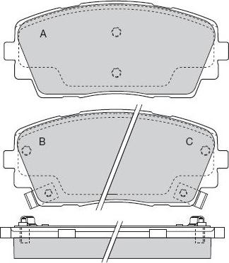 E.T.F. 12-1532 - Гальмівні колодки, дискові гальма autozip.com.ua