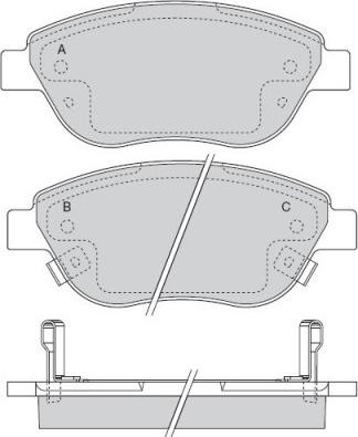 E.T.F. 12-1523 - Гальмівні колодки, дискові гальма autozip.com.ua