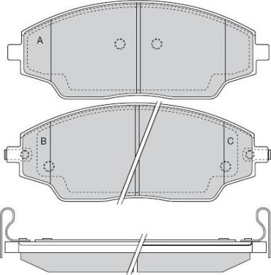 E.T.F. 12-1575 - Гальмівні колодки, дискові гальма autozip.com.ua