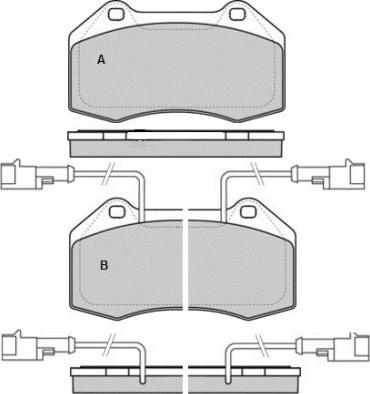 E.T.F. 12-1576 - Гальмівні колодки, дискові гальма autozip.com.ua