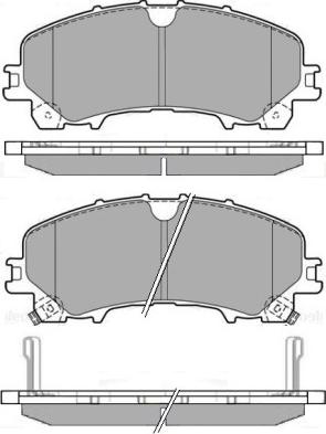Allied Nippon ADB32337 - Гальмівні колодки, дискові гальма autozip.com.ua