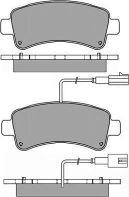 E.T.F. 12-1660 - Гальмівні колодки, дискові гальма autozip.com.ua