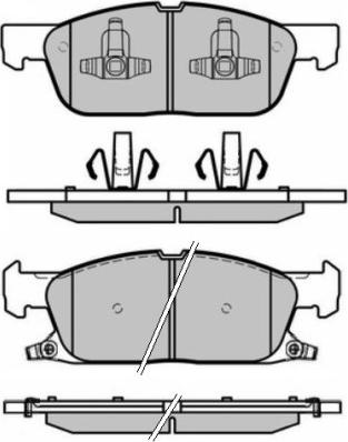 E.T.F. 12-1661 - Гальмівні колодки, дискові гальма autozip.com.ua