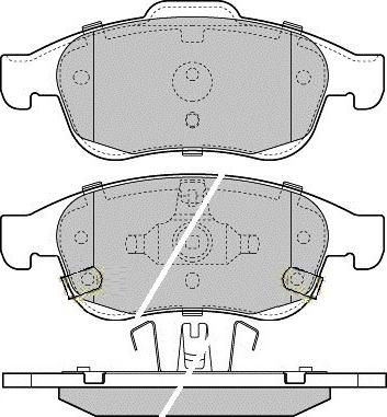 E.T.F. 12-1603 - Гальмівні колодки, дискові гальма autozip.com.ua