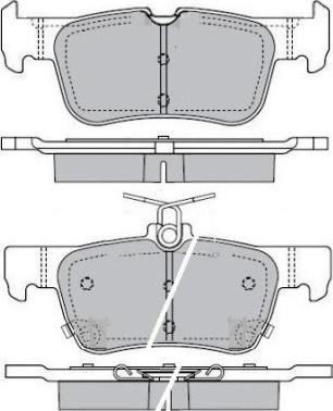 E.T.F. 12-1607 - Гальмівні колодки, дискові гальма autozip.com.ua