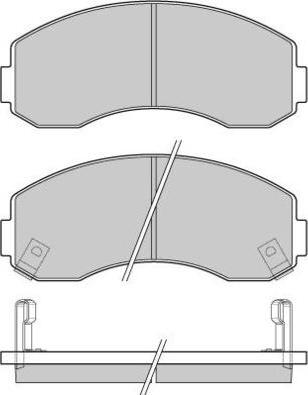 E.T.F. 12-1044 - Гальмівні колодки, дискові гальма autozip.com.ua