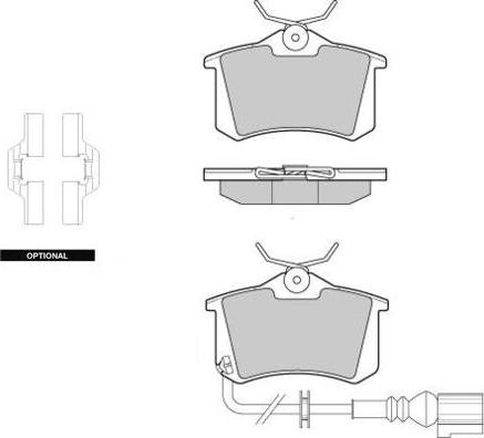 E.T.F. 12-1005 - Гальмівні колодки, дискові гальма autozip.com.ua