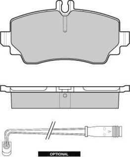 ACDelco AC702281D - Гальмівні колодки, дискові гальма autozip.com.ua