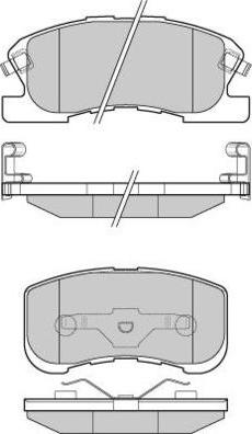 E.T.F. 12-1018 - Гальмівні колодки, дискові гальма autozip.com.ua