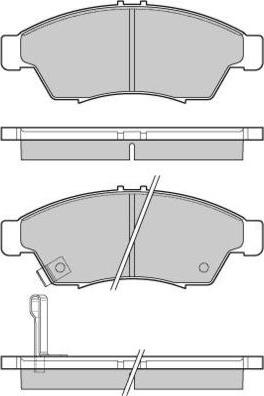 E.T.F. 12-1017 - Гальмівні колодки, дискові гальма autozip.com.ua