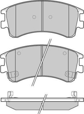 E.T.F. 12-1089 - Гальмівні колодки, дискові гальма autozip.com.ua