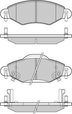 E.T.F. 12-1082 - Гальмівні колодки, дискові гальма autozip.com.ua