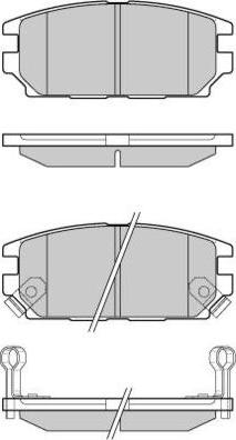 E.T.F. 12-1034 - Гальмівні колодки, дискові гальма autozip.com.ua